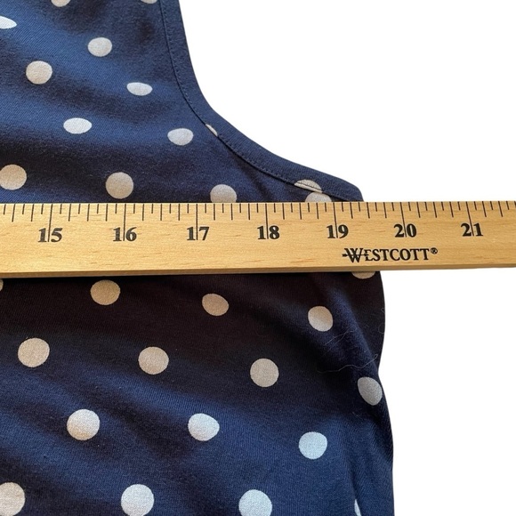 Lands End Womens Navy Polka
Dot Cotton Jersey Sleeveless Swim Coverup
MEDIUM - Picture 8 of 12